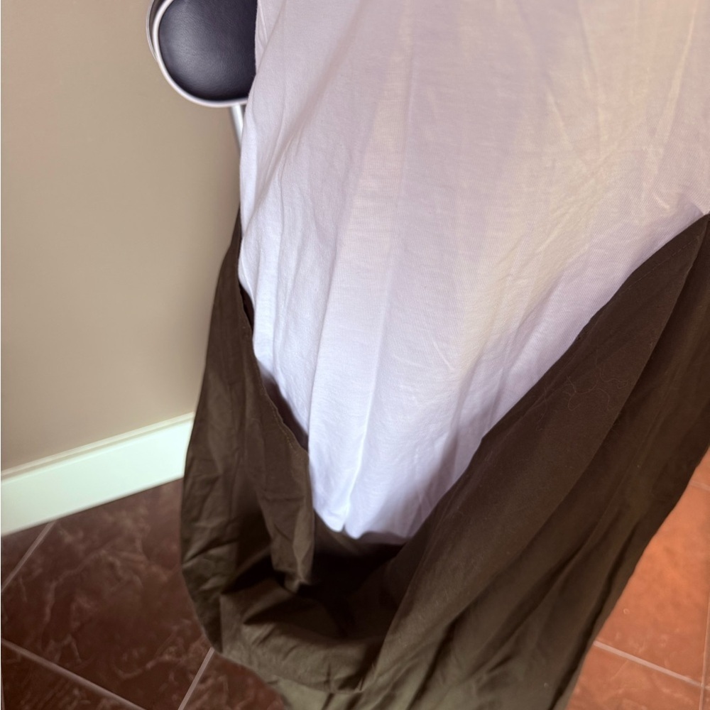 Zara COMBINATION POPLIN DRESS - Picture 8 of 9